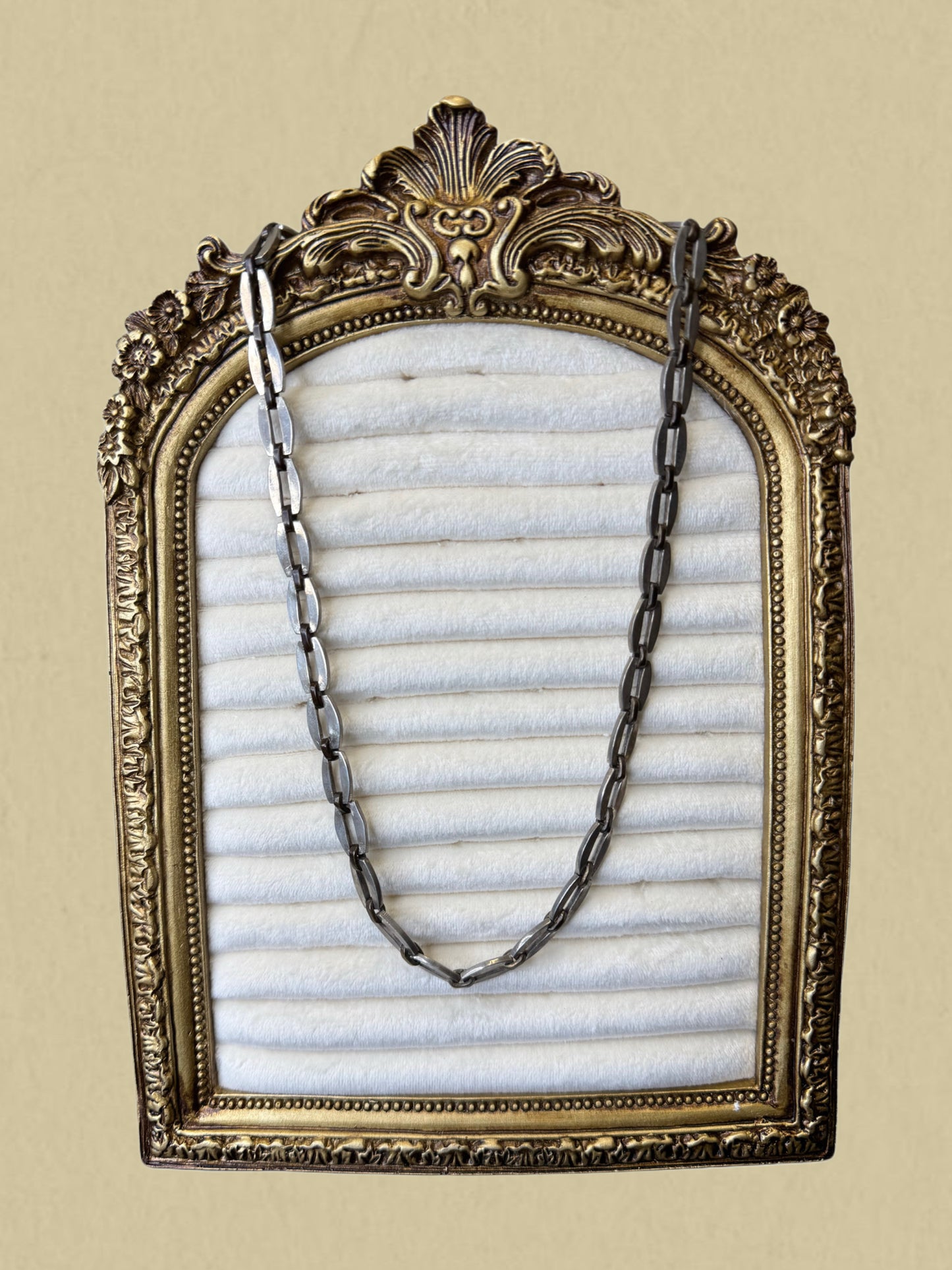 Kantige Gliederkette in Silber