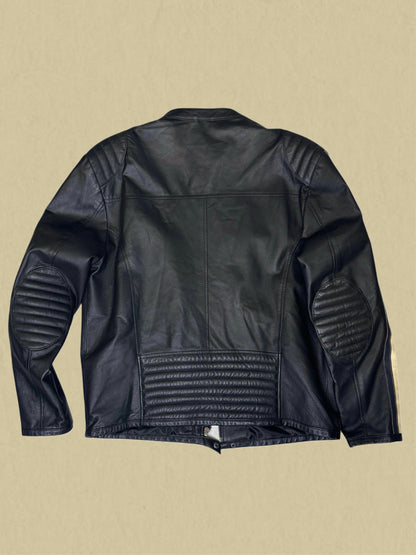 Schwarze Driver Lederjacke