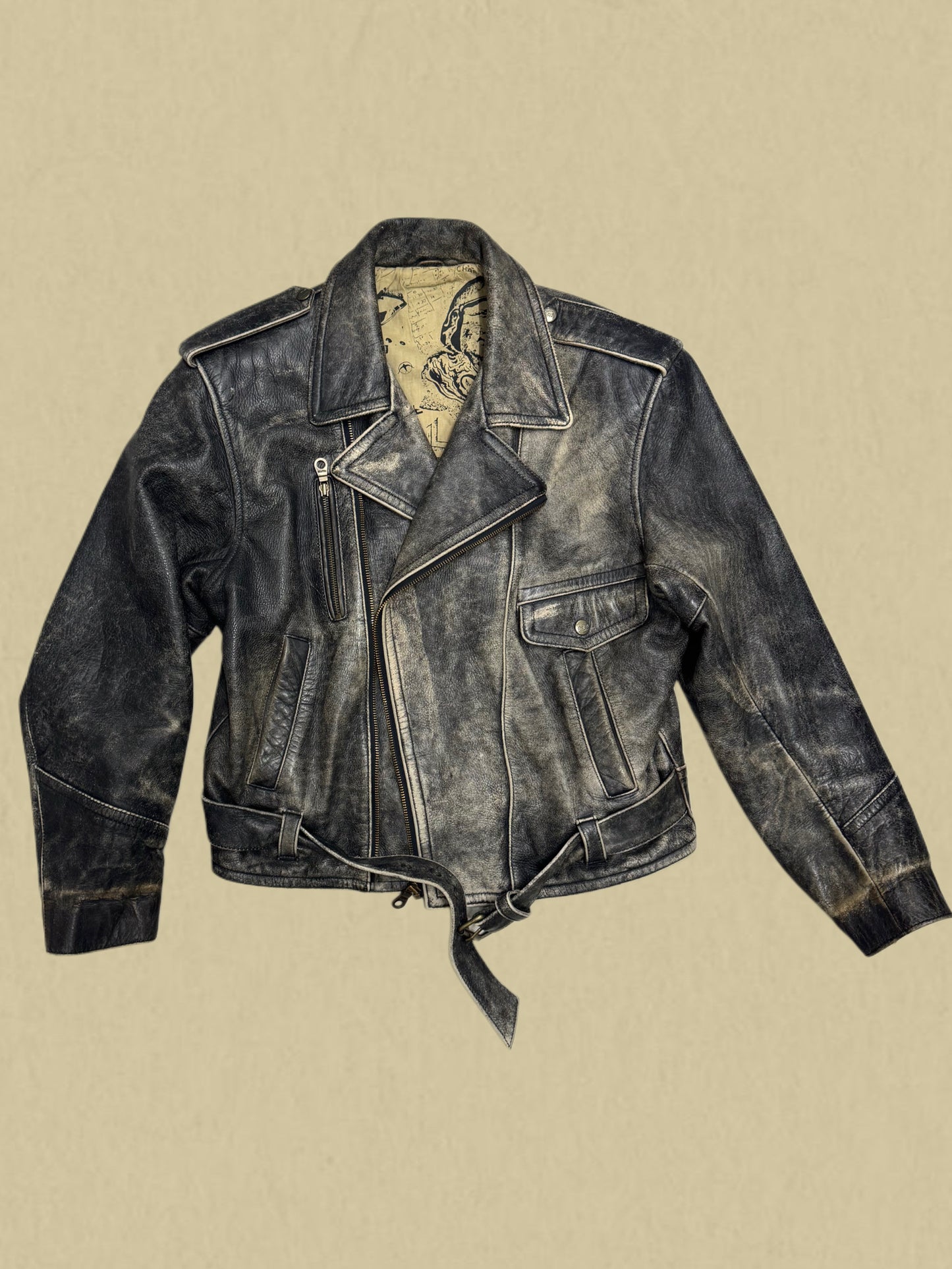 Vintage Lederjacke – echtes Unikat von Trapper