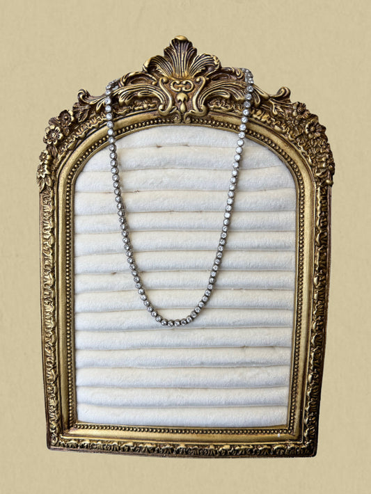 Strasskette im Tennis-Stil – Swarovski Steine