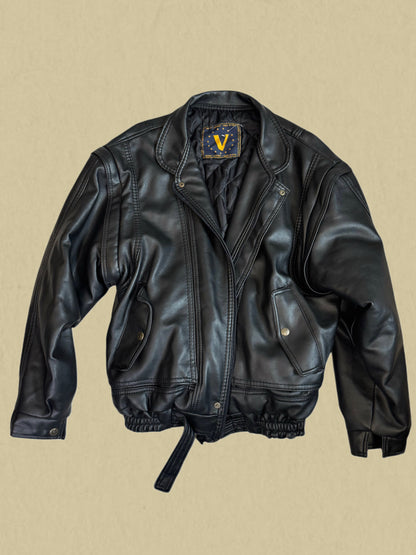 Vintage Biker-Lederjacke – klassisch & robust