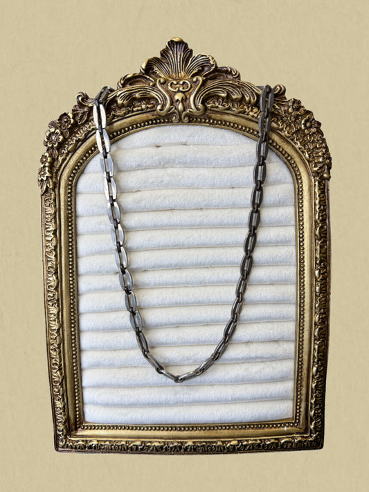 Kantige Gliederkette in Silber