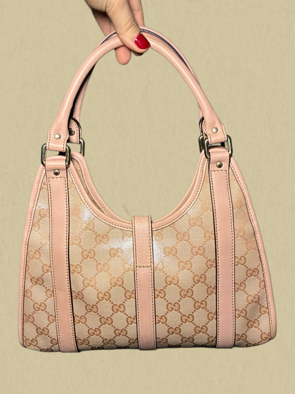 Gucci Jackie Hobo Bag – Rosé Monogram Canvas