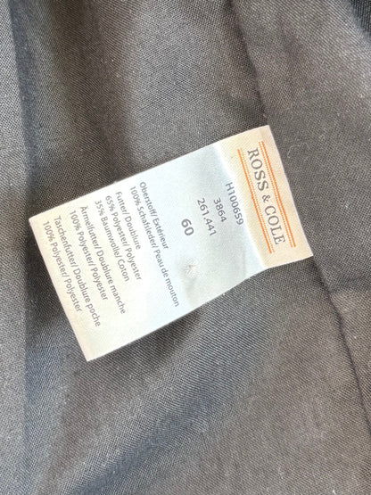 Klassische Lederjacke in schwarz