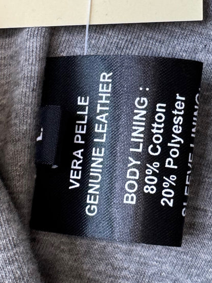 Echtleder Bikerjacke in Taupe Leonardo