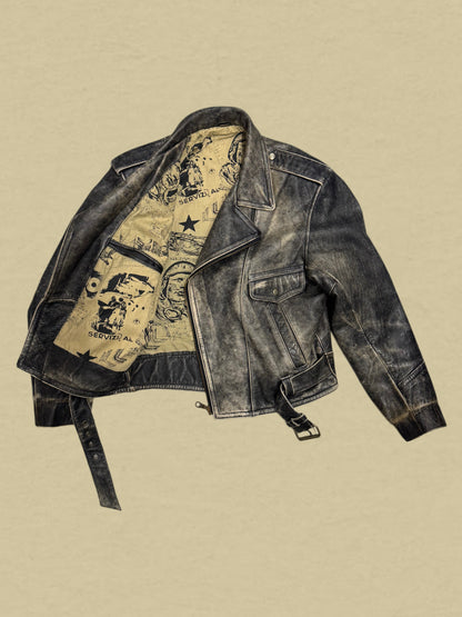 Vintage Lederjacke – echtes Unikat von Trapper